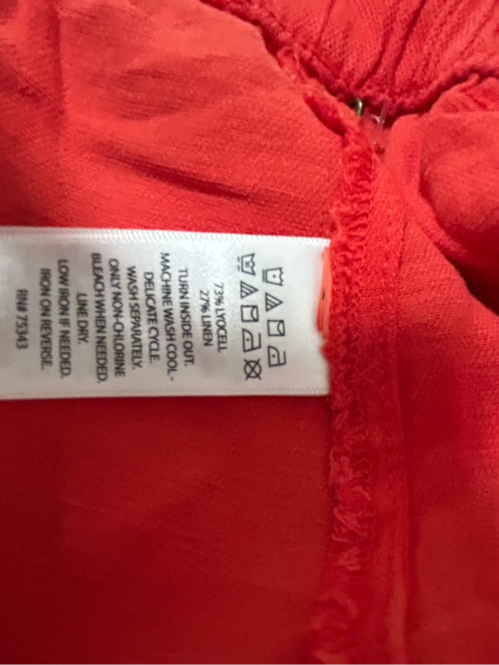 Vintage Red Maxi Skirt with Ruffle Hem - Picture 5 of 5